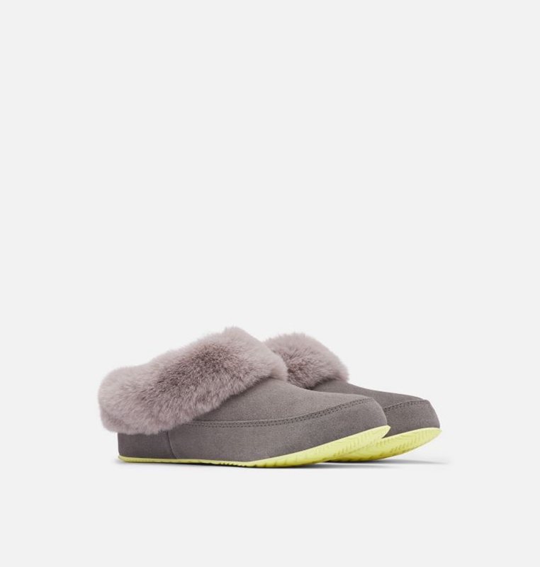 Womens Slippers Grey - Sorel Go™ - Coffee Run - 845-UIXMWD